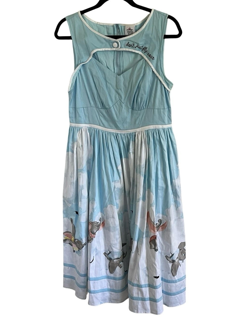 Disney The Dress Shop Her Universe Don't Just Fly Soar Dumbo Retro Dress Large